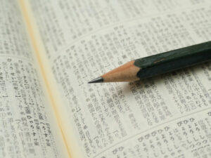 熟語が載っている国語辞典の写真